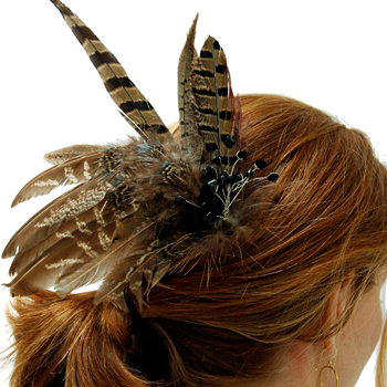 Pheasant Feather Comb